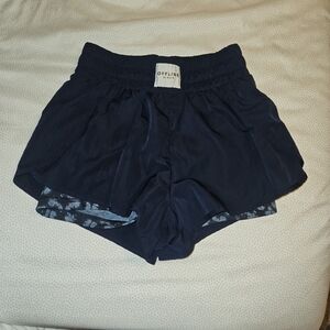Aerie Dark Blue Athletic Shorts